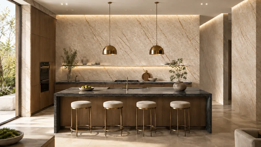 Ambiente com Calacatta Ocre